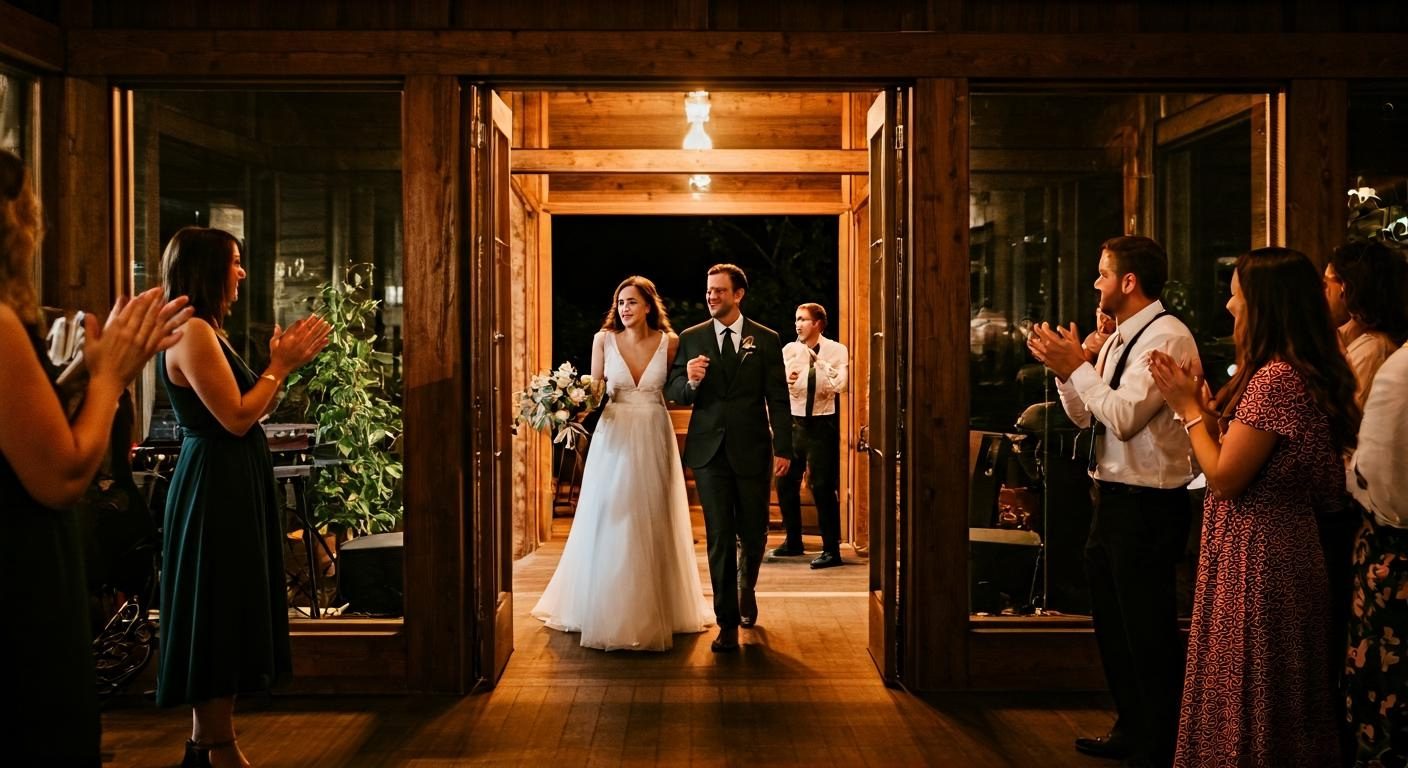 playlist mariage: l'entrée des mariés qui éblouit la salle