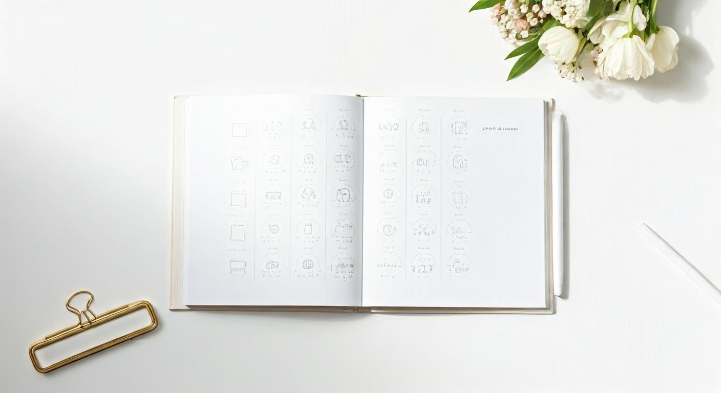 tableau mois par mois des noces : guide pratique utile